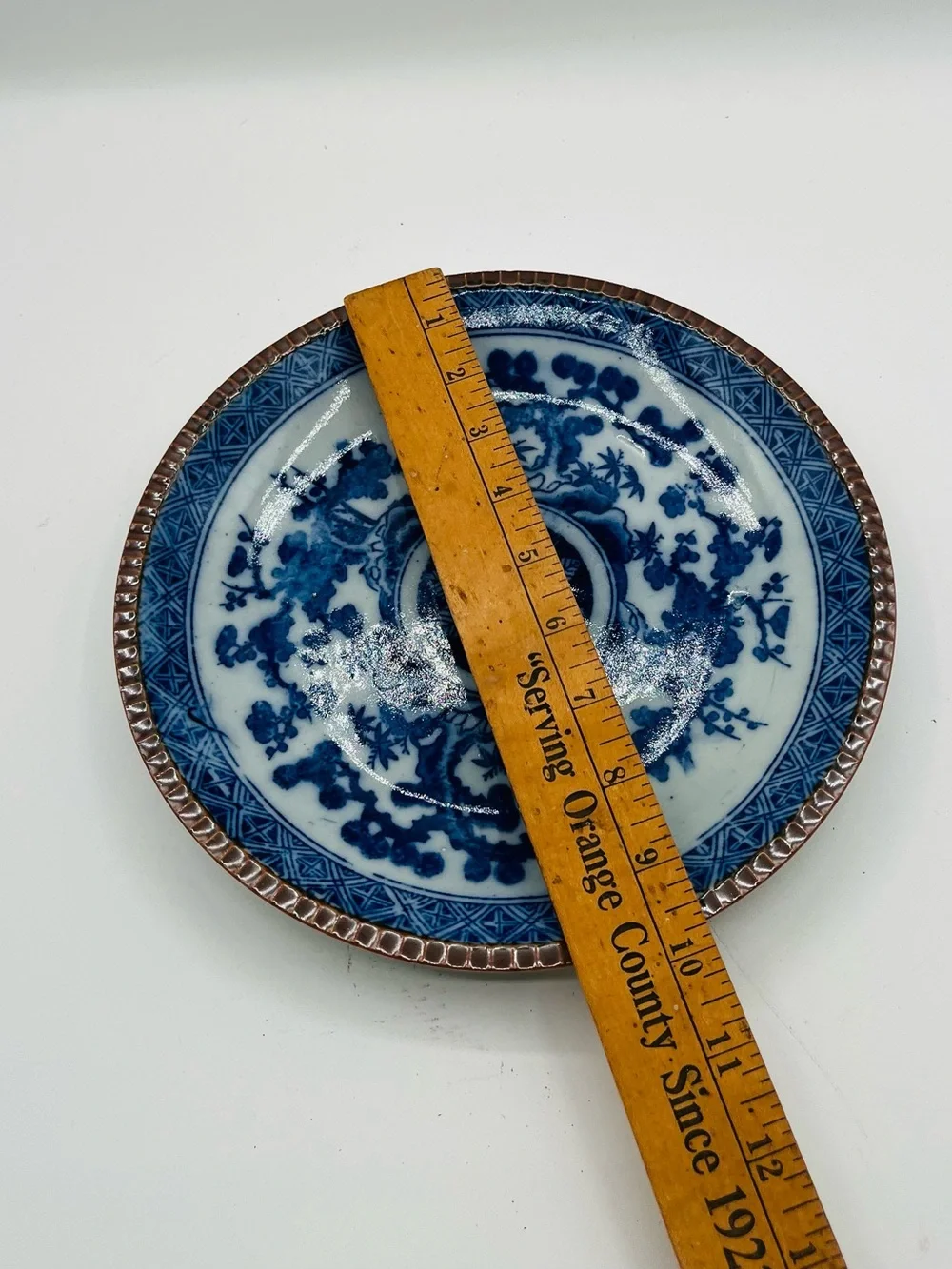 ashworth bros hanley Blue And White England Plate D 10 Inch